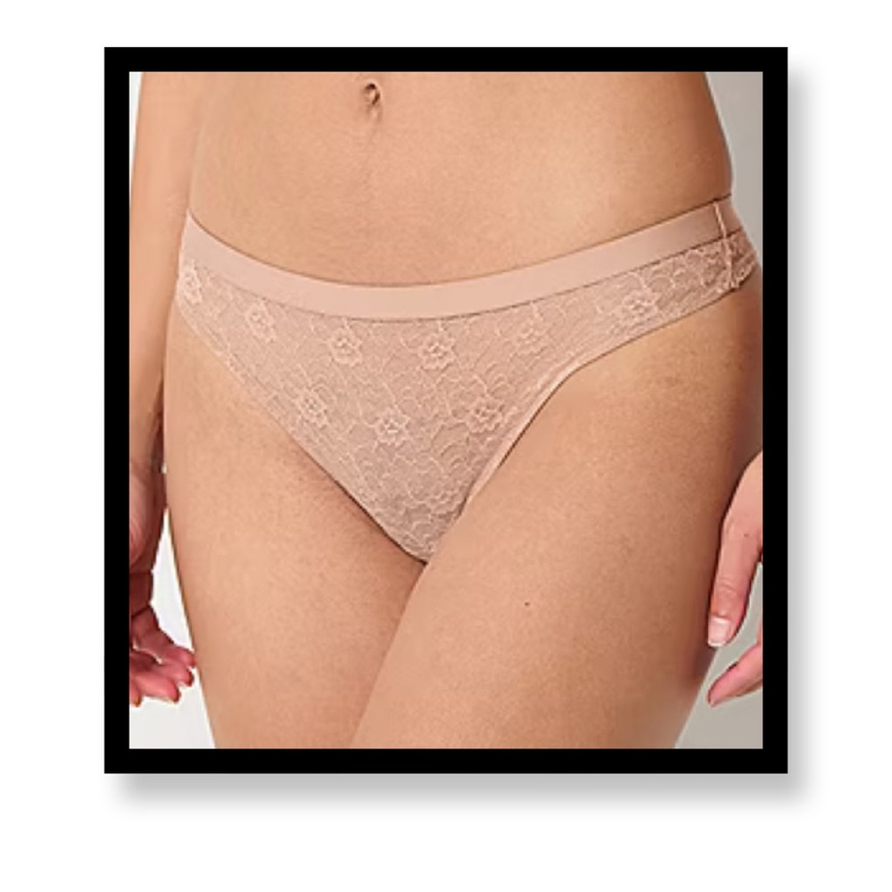 NWT-Arizona Body All Over Lace Thong Panty